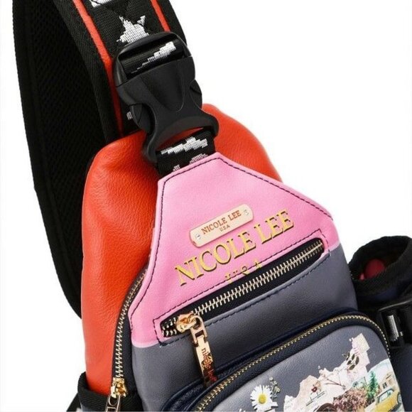 NICOLE LEE SLING BACKPACK WITH BOTTLE HOLDER main image 5
